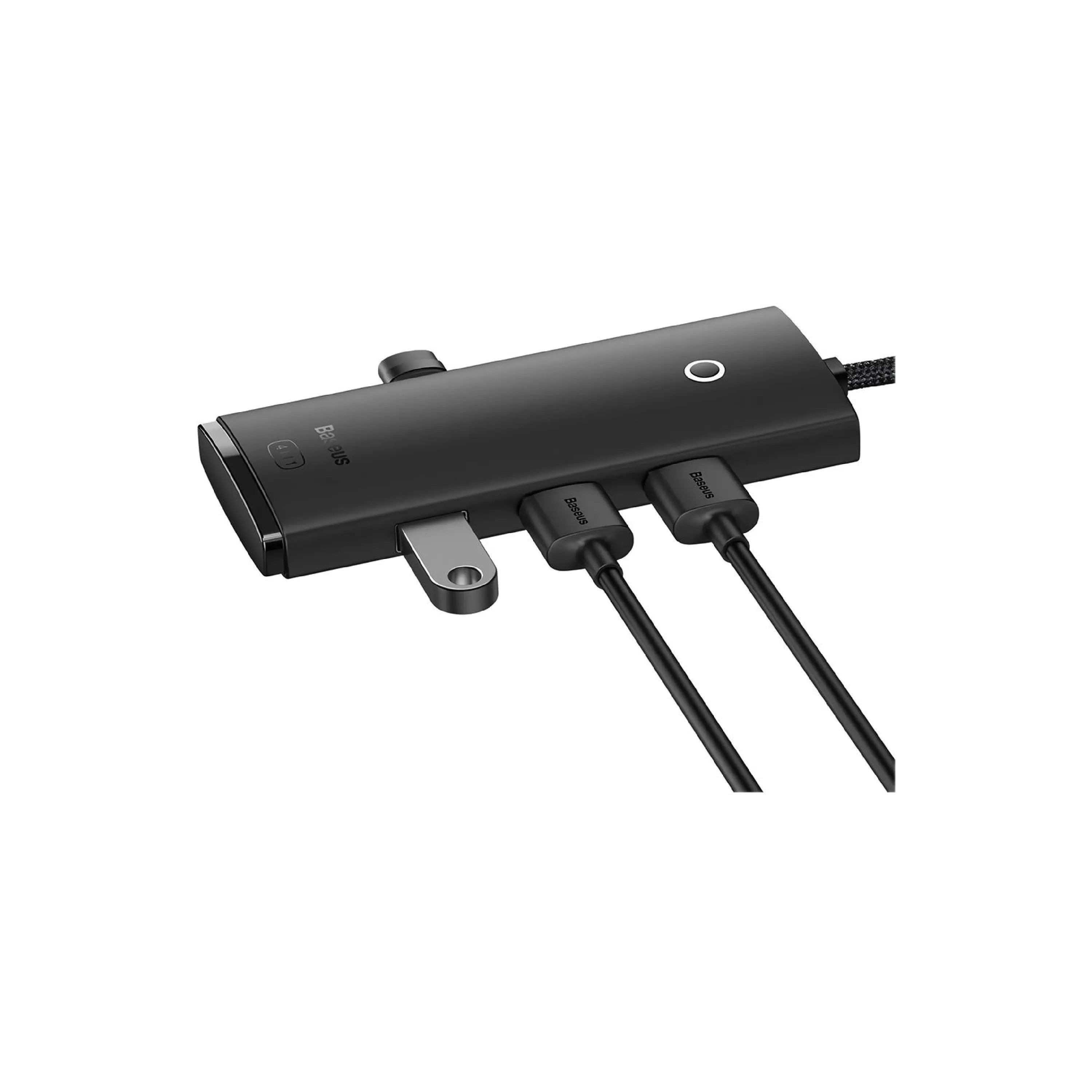 ADAPTADOR HUB BASEUS LITE SERIES 4 EN 1 USB-A / 4 USB-A 3.0 WKQX030001 BLACK