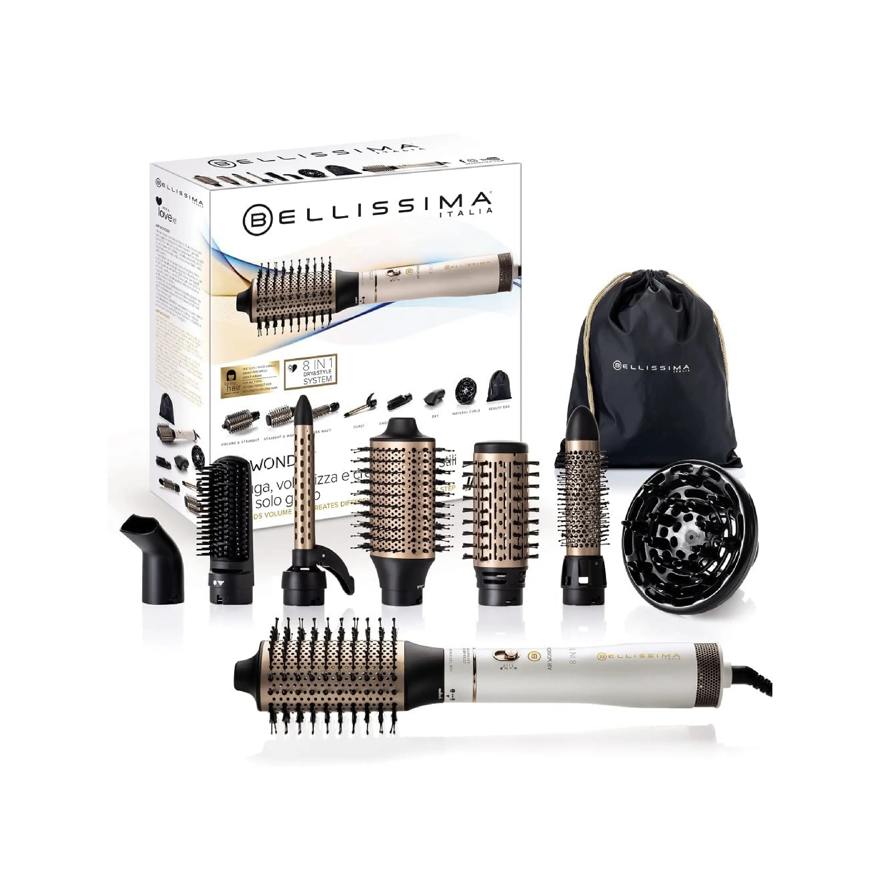 CEPILLO DE AIRE BELLISSIMA AIR WONDER 8 EN 1